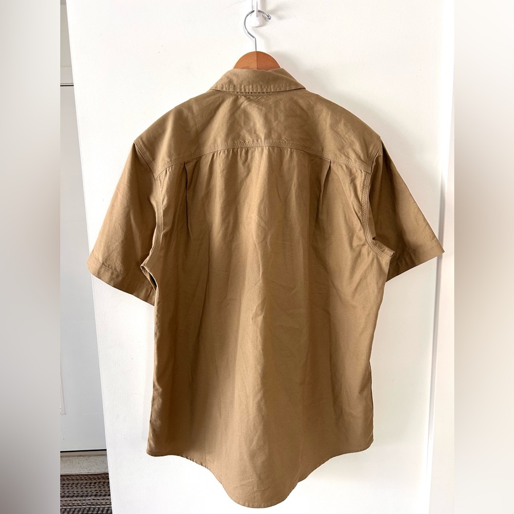 CARHARTT Rugged Flex Relaxed Fit Midweight Canvas Short-Sleeve Shirt | Large - Picture 3 of 7